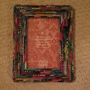 Two's Company Multicolor Mosaic Picture Frame